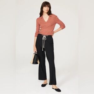 DONNI. Black Drawstring Track Pants